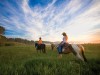 Horseback riding at sunrise, Blackhawk. McCall, Idaho